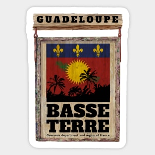 make a journey to Guadeloupe Sticker